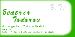 beatrix todorov business card